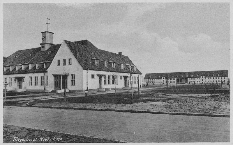 Историческое фото аэродрома Нойкурен в Восточной Пруссии, 1930-е годы