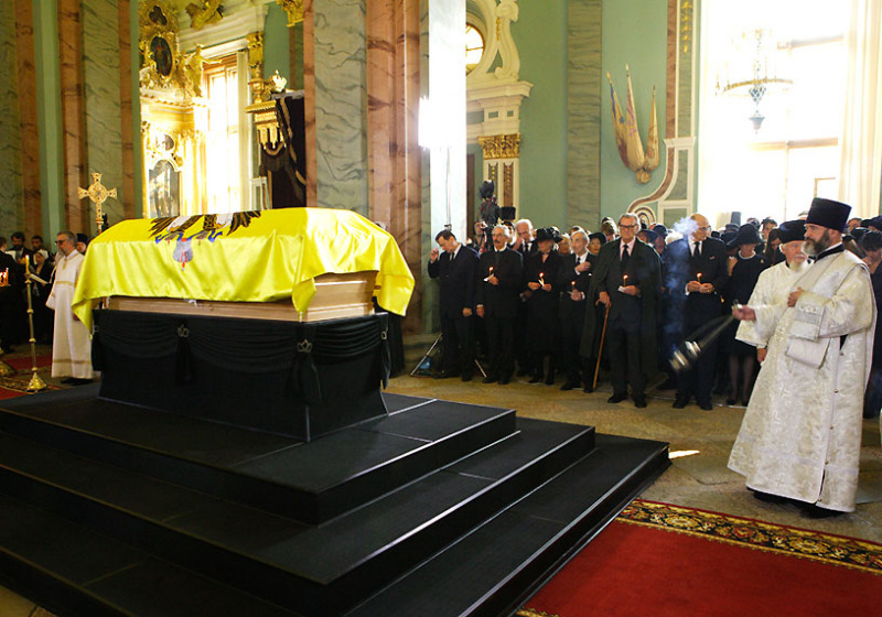 Перезахоронение императрицы Марии Федоровны