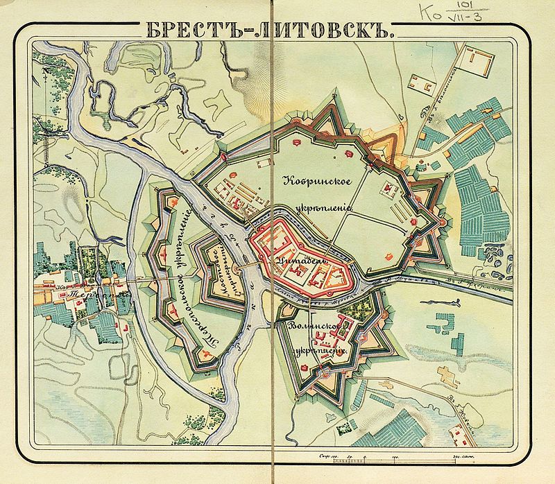 Карта Брестской крепости