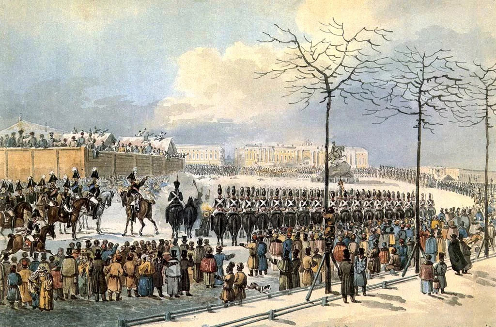 Сенатская площадь 14 декабря 1825 года