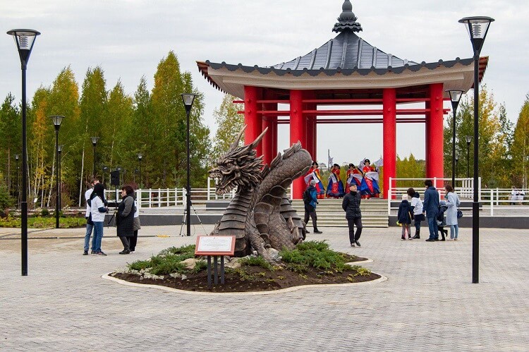 Парк российско-корейской дружбы Тюмень