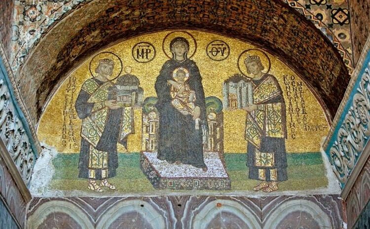 Мозаика в соборе Святой Софиии