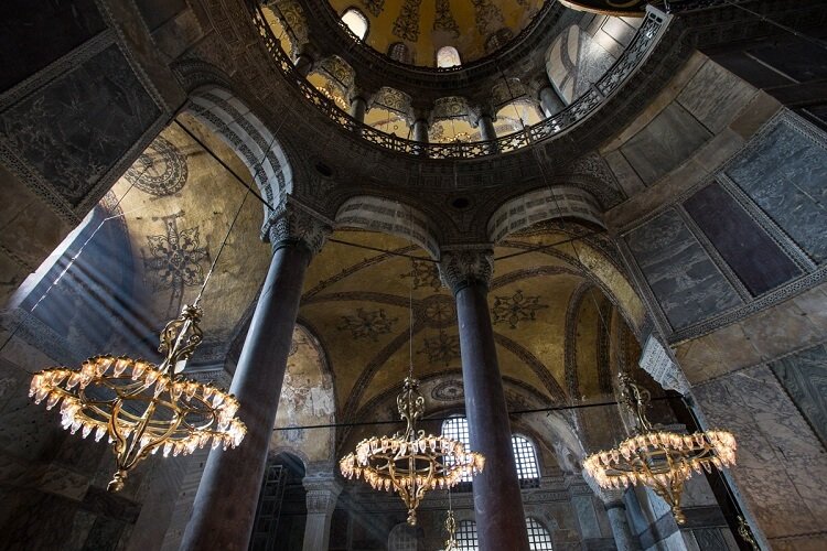 Колонны Софийского собора в Стамбуле