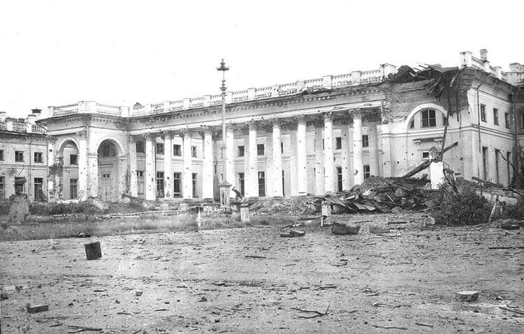 Александровский дворец после освобождения Пушкина