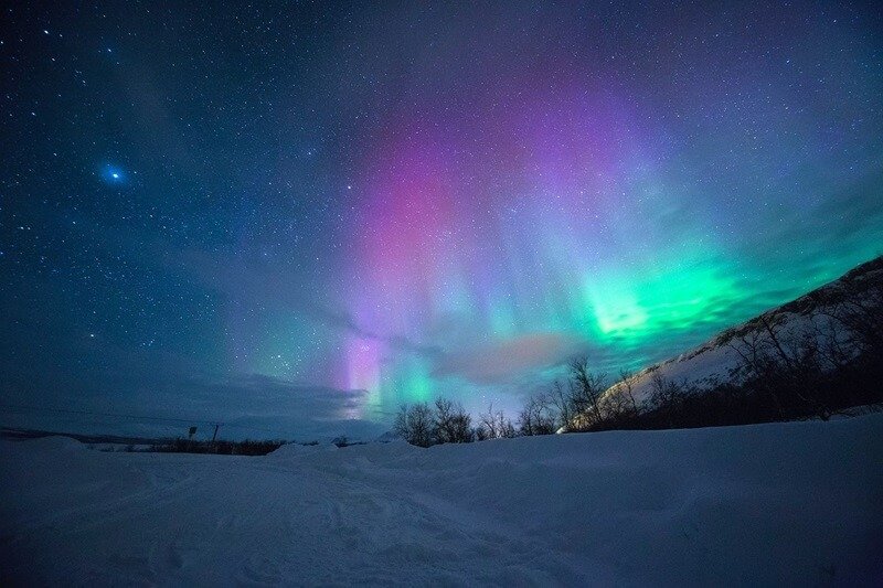 Северное сияние в Мурманске