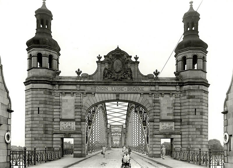 Мост королевы Луизы в Тильзите, фотография 1933 года
